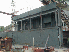 BT-3・P側ブロック搭載、溶接
